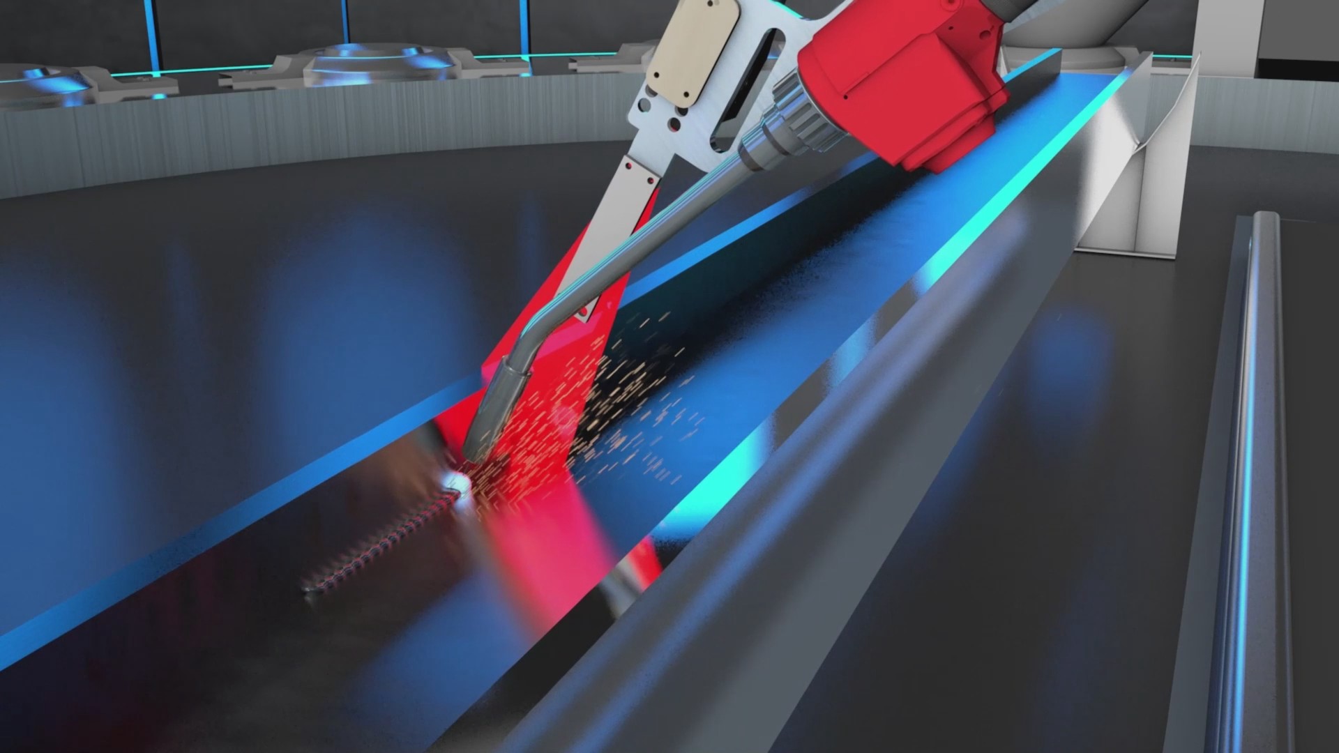 创想智控激光焊缝跟踪器在工字钢焊接实时跟踪的应用 创想智控激光焊缝跟踪器在工字钢焊接实时跟踪的应用