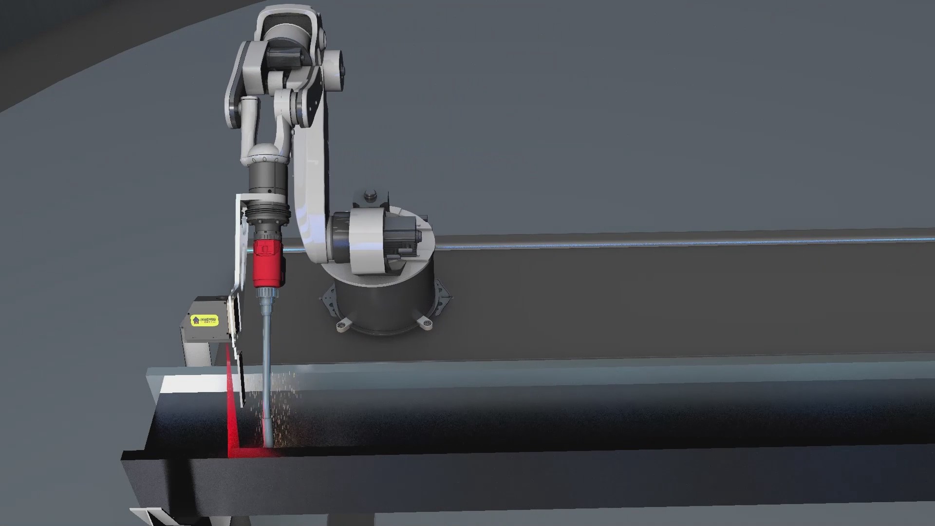 创想智控激光焊缝跟踪器在工字钢焊接实时跟踪的应用 创想智控激光焊缝跟踪器在工字钢焊接实时跟踪的应用
