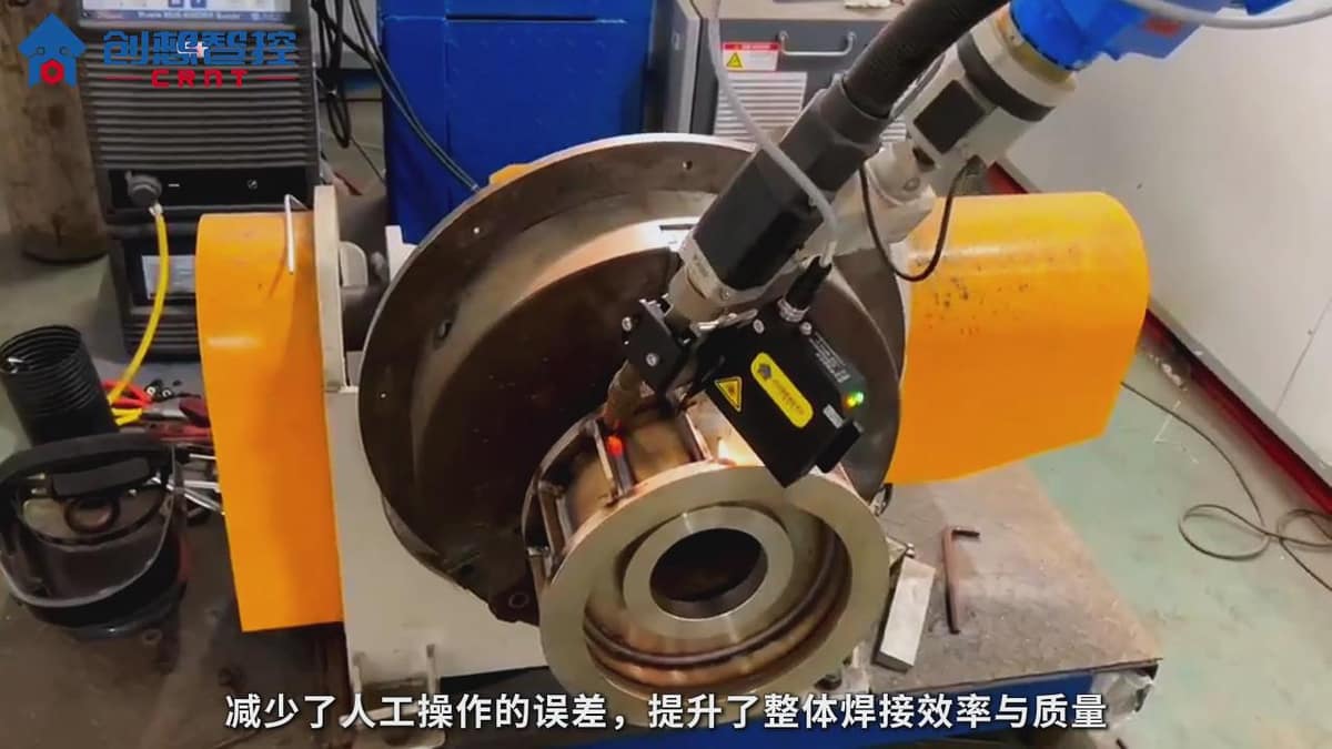 创想焊缝跟踪系统适配藦卡机器人进行自动化焊接的应用