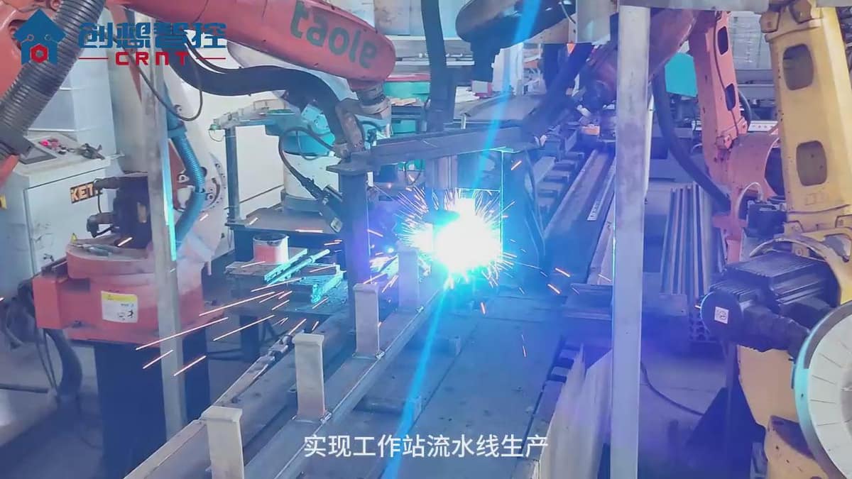 创想焊缝跟踪传感器适配图灵机器人的自动焊接应用方案